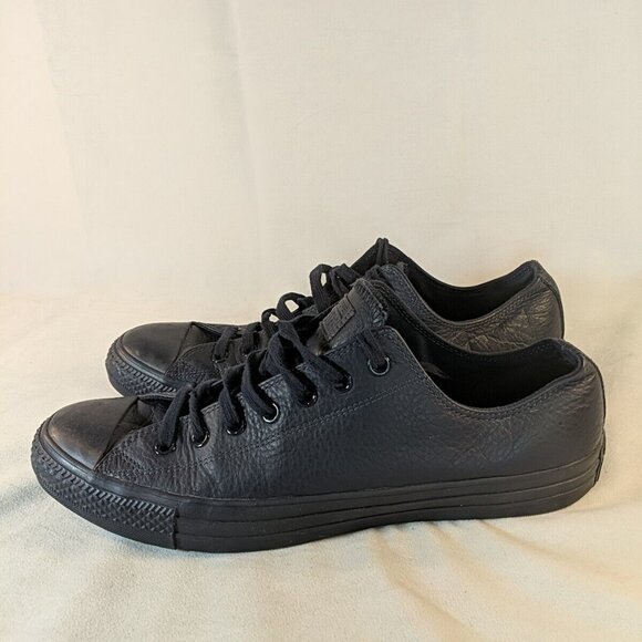 Converse Leather Inked 151105C Mens 13 Navy Blue Low Top Sneaker Shoe OX CTAS - Picture 2 of 12